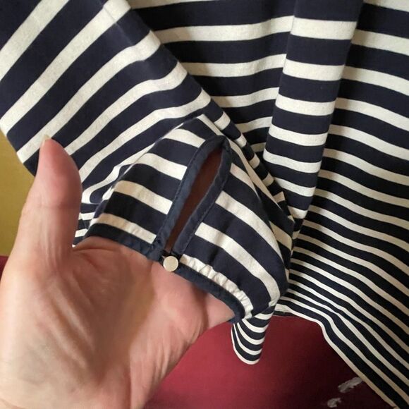 J.Crew size Med striped peasant style ties in back . - Picture 4 of 9
